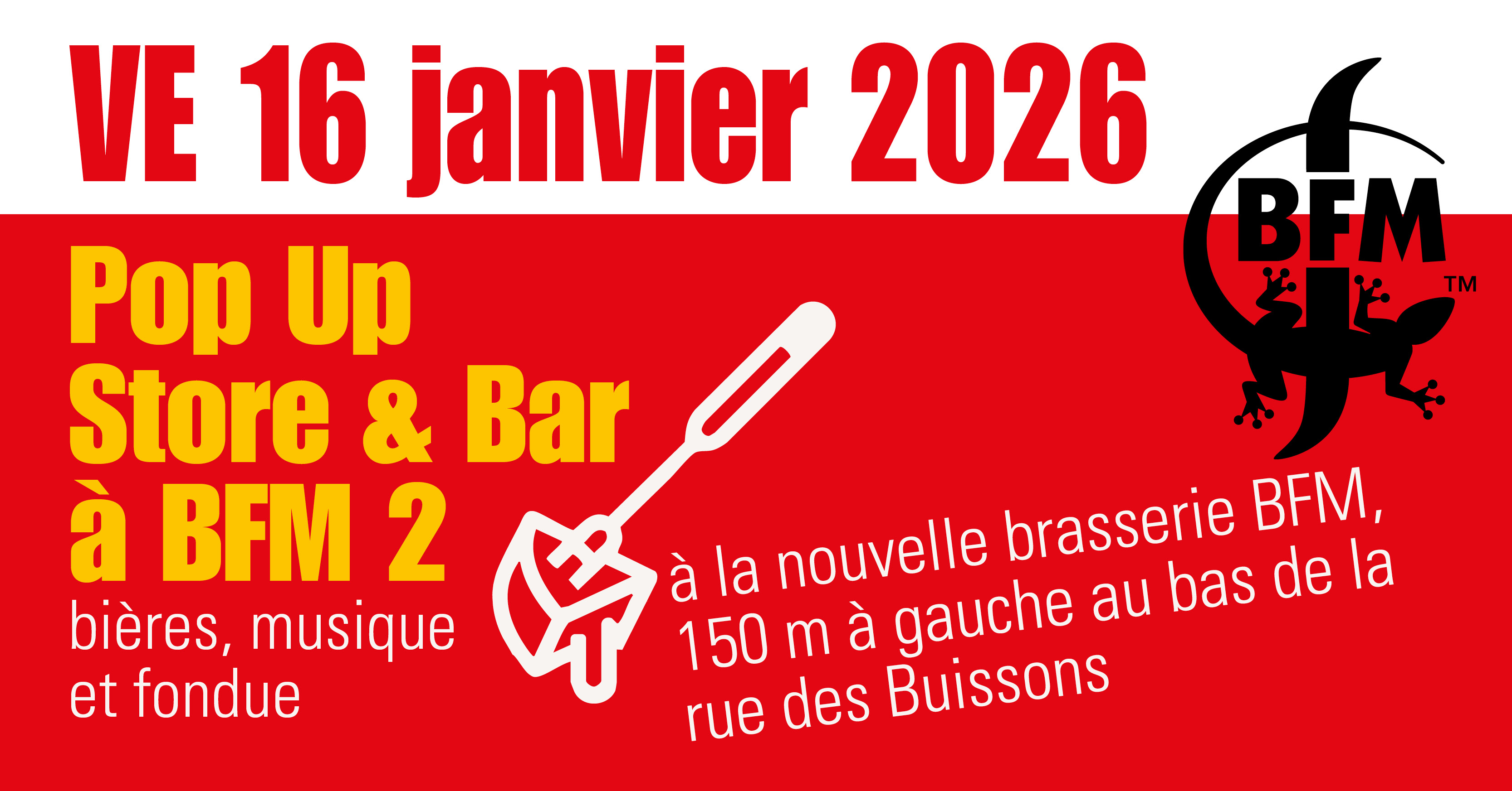 Pop Up Store & Bar à BFM 2